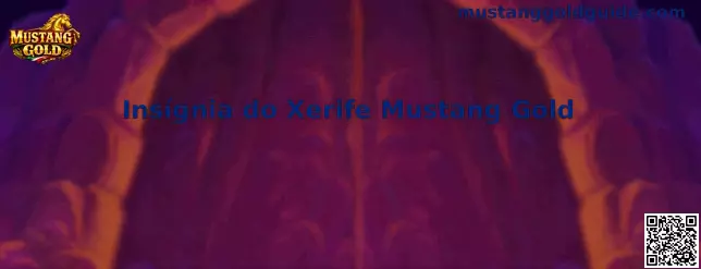 Insígnia do Xerife Mustang Gold